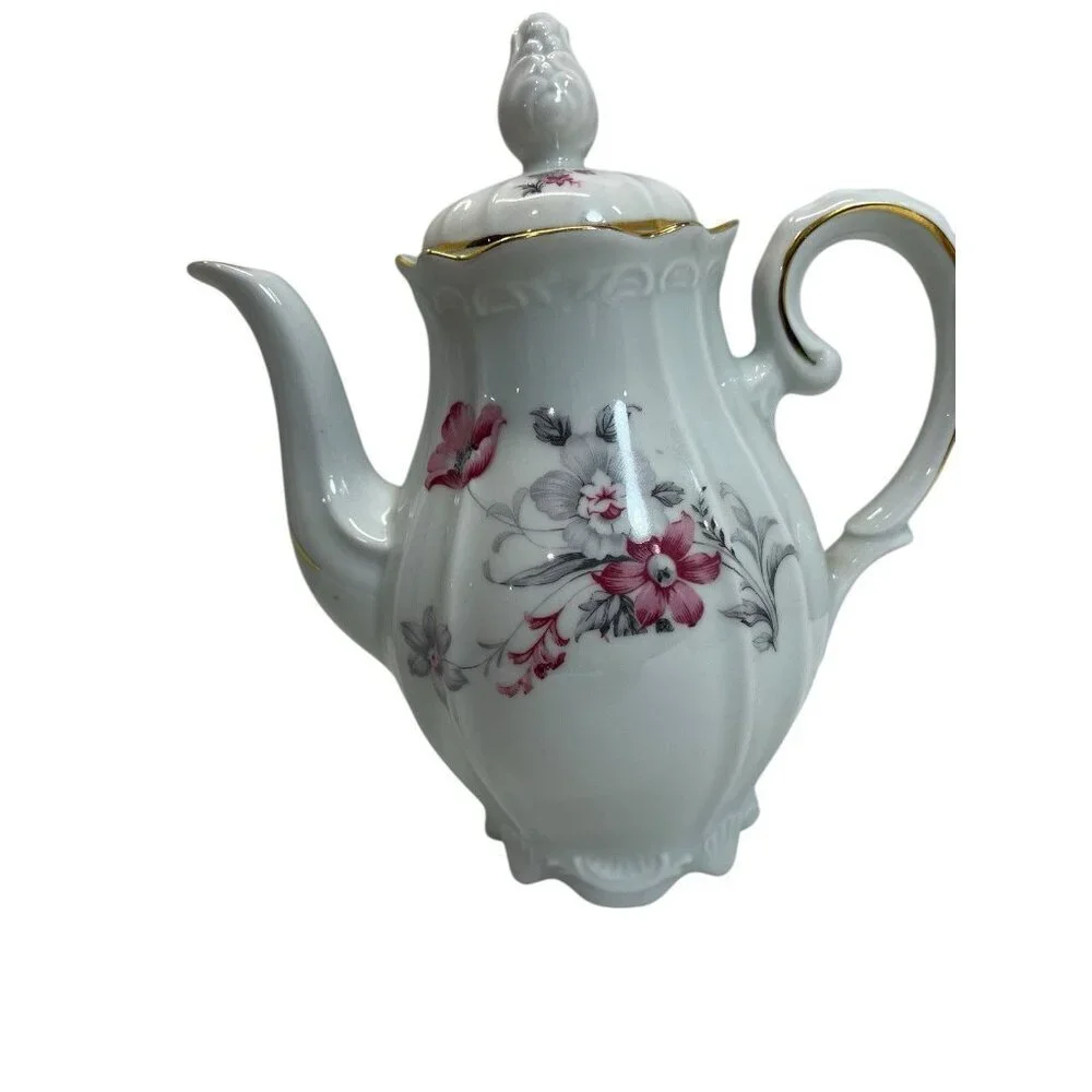 Antique Porcelain Teapot & Lid 8.4